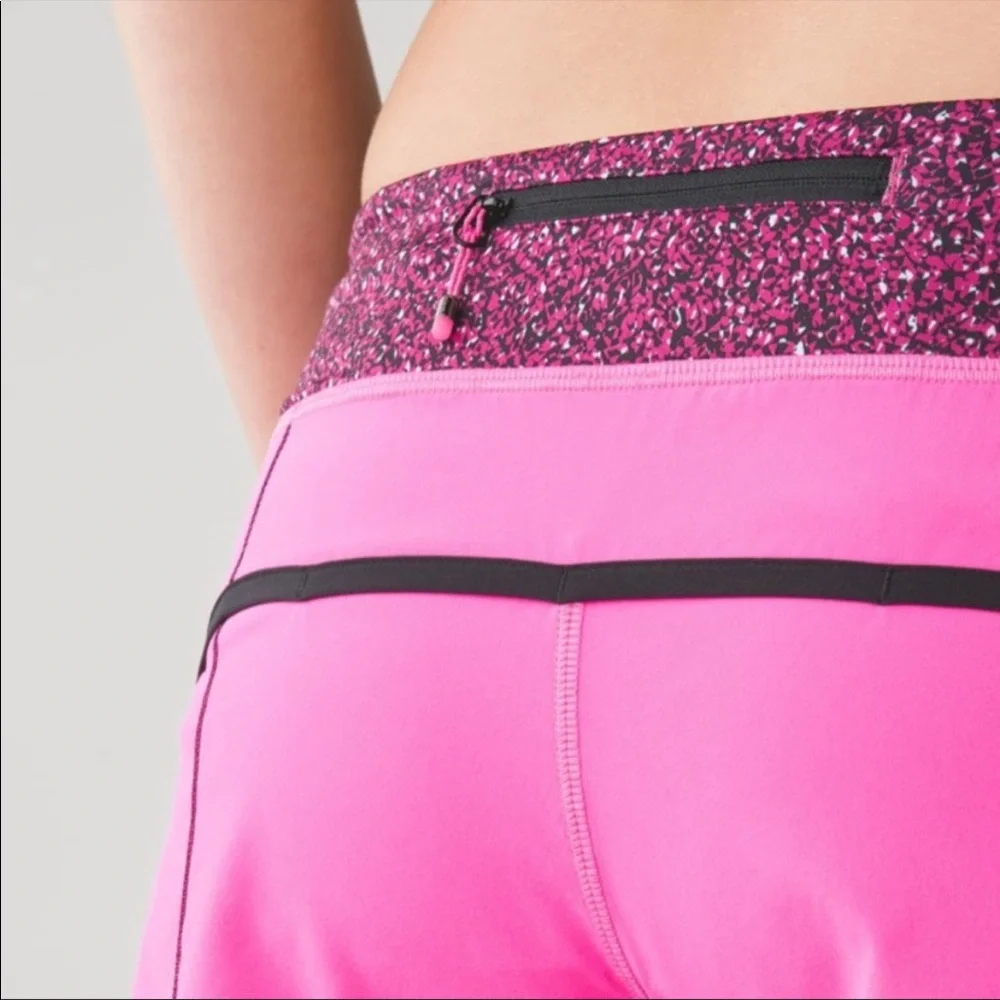 Lululemon Run: Speed Short Raspberry Glo Light 6